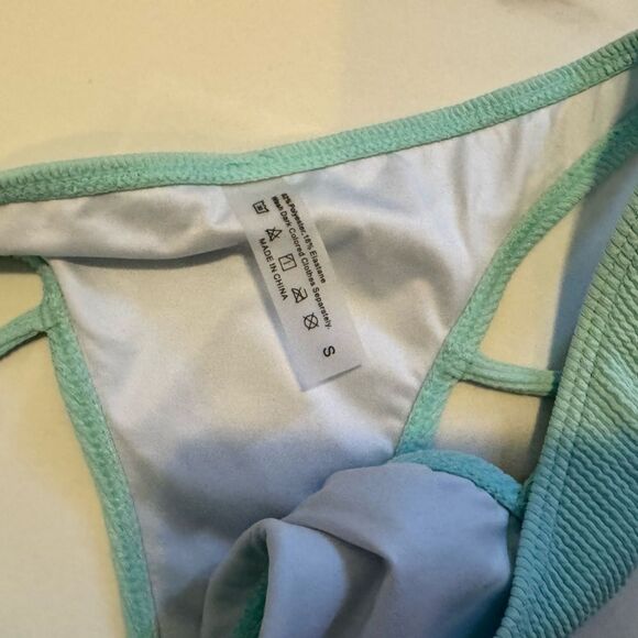 SHEIN Light Green Bikini Set#21 - Picture 6 of 7